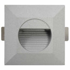 Lámparas LED de pared de jardín 6 unidades cuadrada plateada 2W