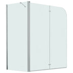 Mampara de ducha plegable ESG 120x68x130 cm