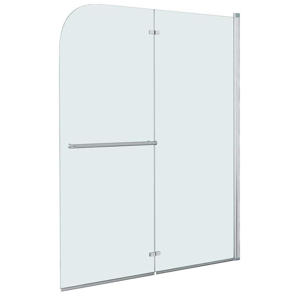 Mampara de ducha de vidrio templado a rayas 120x140 cm