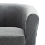 Sillón de tela gris claro
