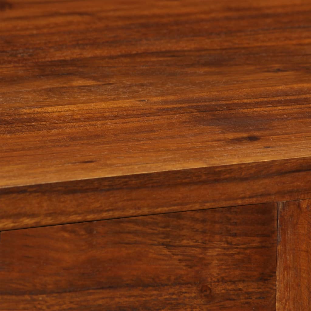 Aparador de madera maciza de acacia 115x35x86 cm