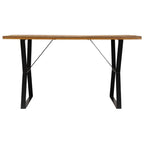 Mesa de comedor de madera maciza reciclada 140x80x76 cm