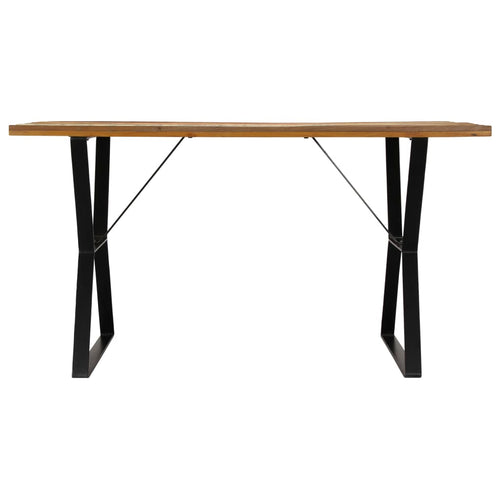 Solid reclaimed wood dining table 140x80x76 cm