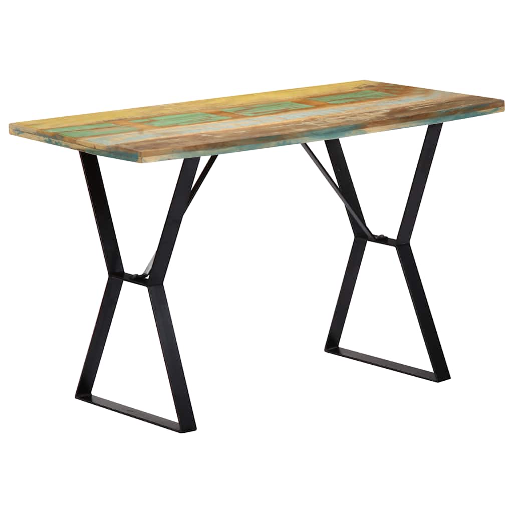 Mesa de comedor madera de mango rugosa 120x60x76 cm