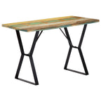 Mesa de comedor madera de mango rugosa 120x60x76 cm