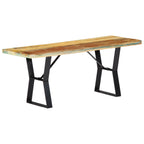 Banco de madera maciza reciclada 110 cm