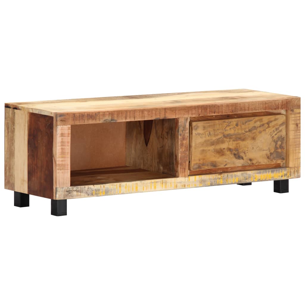 Mueble para TV madera maciza reciclada 100x30x33 cm