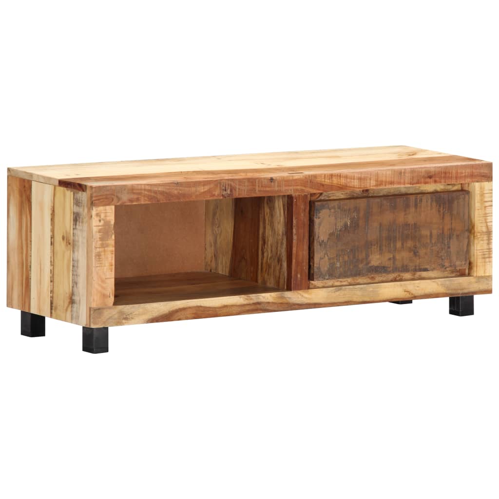 Mueble para TV madera maciza reciclada 100x30x33 cm