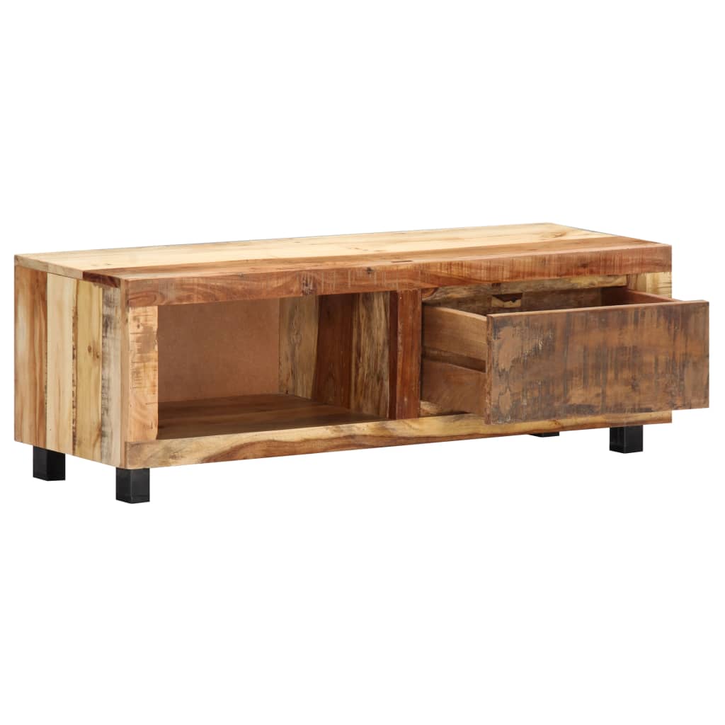 Mueble para TV madera maciza reciclada 100x30x33 cm