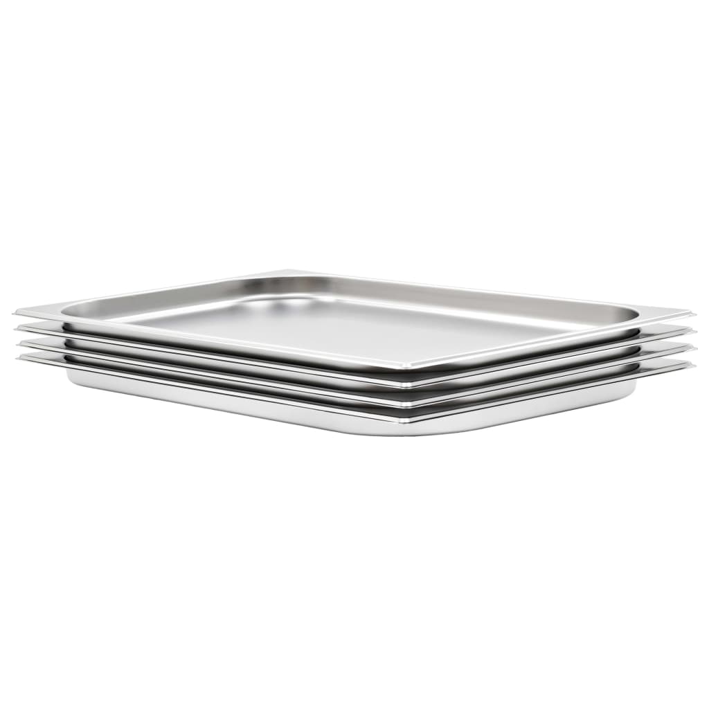 Bandejas Gastronorm 12 unidades GN 1/3 20 mm acero inoxidable