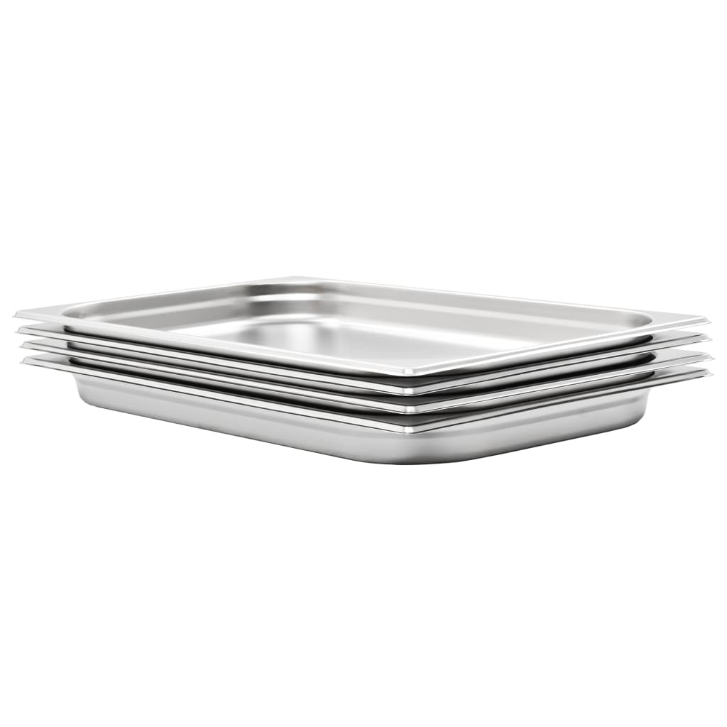 Bandejas Gastronorm 12 unidades GN 1/3 20 mm acero inoxidable