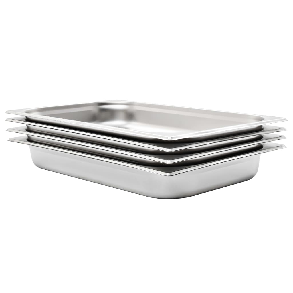 Bandejas Gastronorm 12 unidades GN 1/3 20 mm acero inoxidable