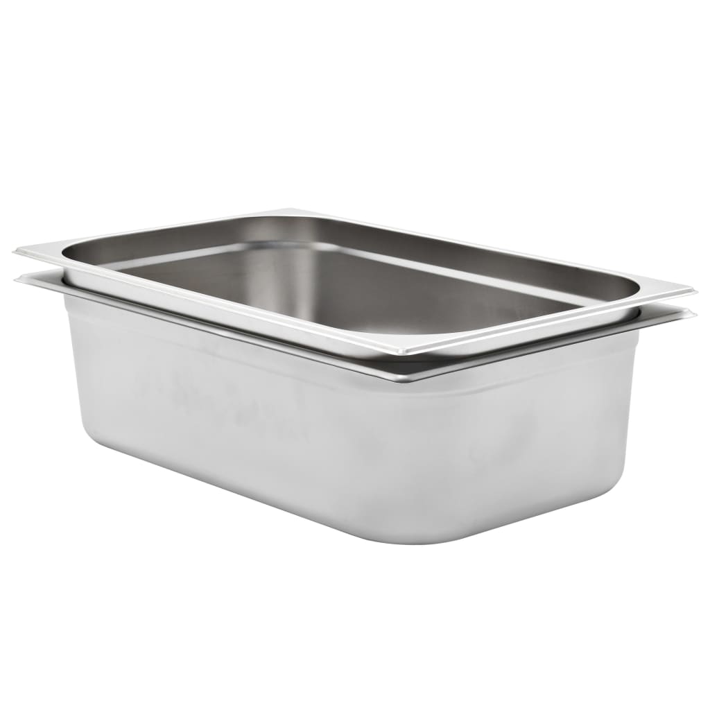 Bandejas Gastronorm 12 unidades GN 1/3 20 mm acero inoxidable