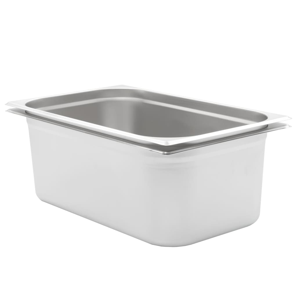 Bandejas Gastronorm 12 unidades GN 1/3 20 mm acero inoxidable