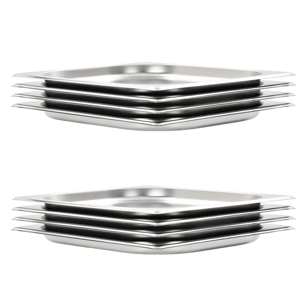 Bandejas Gastronorm 12 unidades GN 1/3 20 mm acero inoxidable