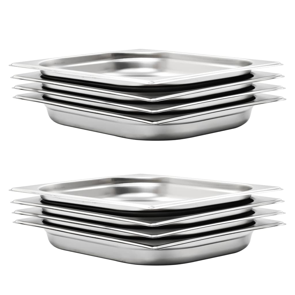 Bandejas Gastronorm 12 unidades GN 1/3 20 mm acero inoxidable