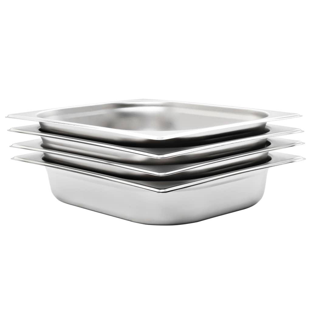 Bandejas Gastronorm 12 unidades GN 1/3 20 mm acero inoxidable