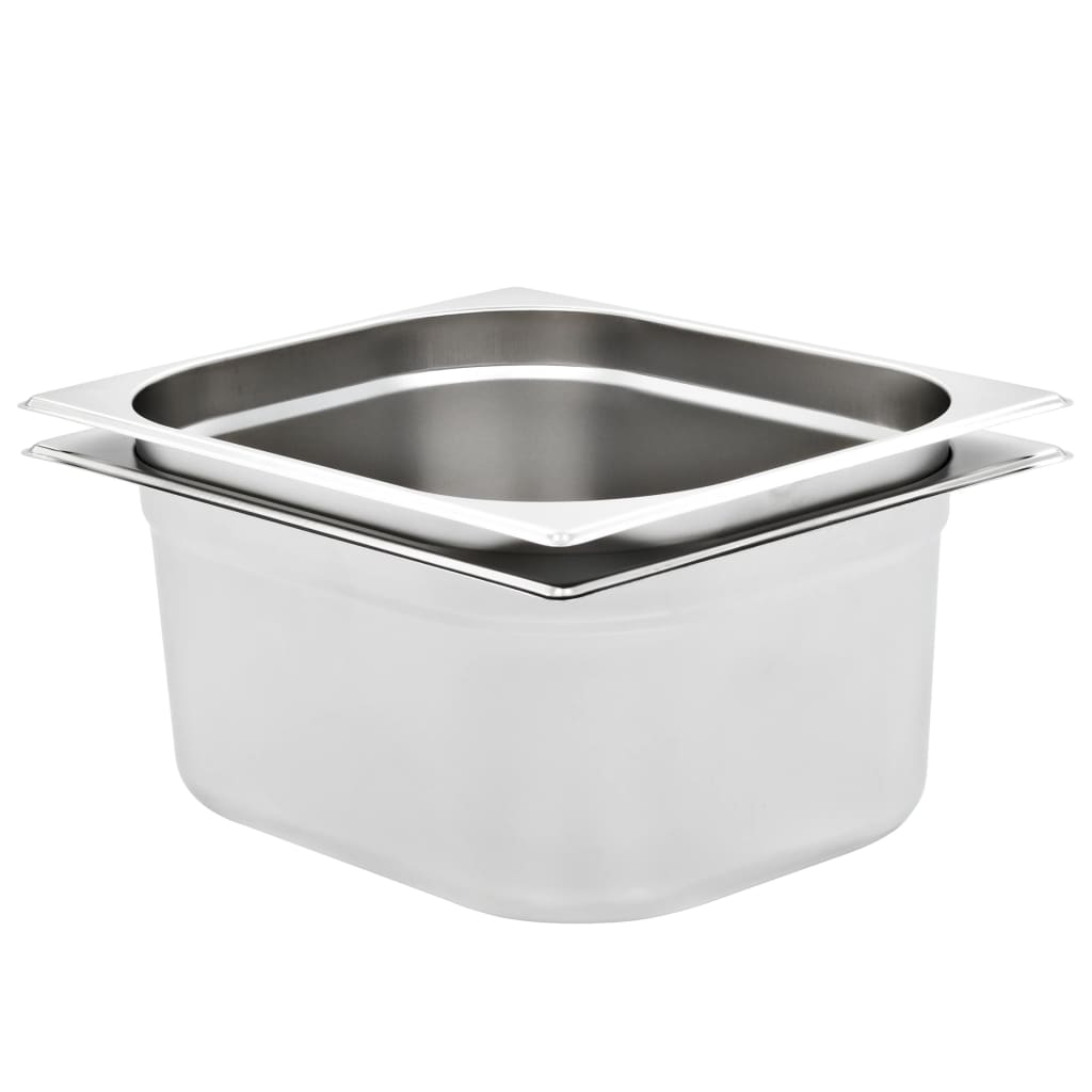 Bandejas Gastronorm 12 unidades GN 1/3 20 mm acero inoxidable