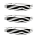 Bandejas Gastronorm 12 unidades GN 1/3 20 mm acero inoxidable