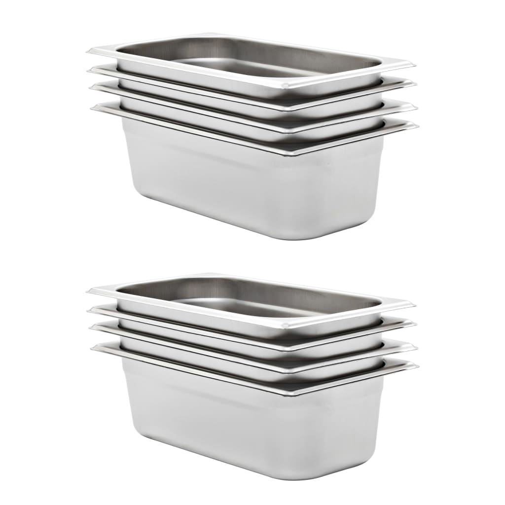 Bandejas Gastronorm 12 unidades GN 1/3 20 mm acero inoxidable