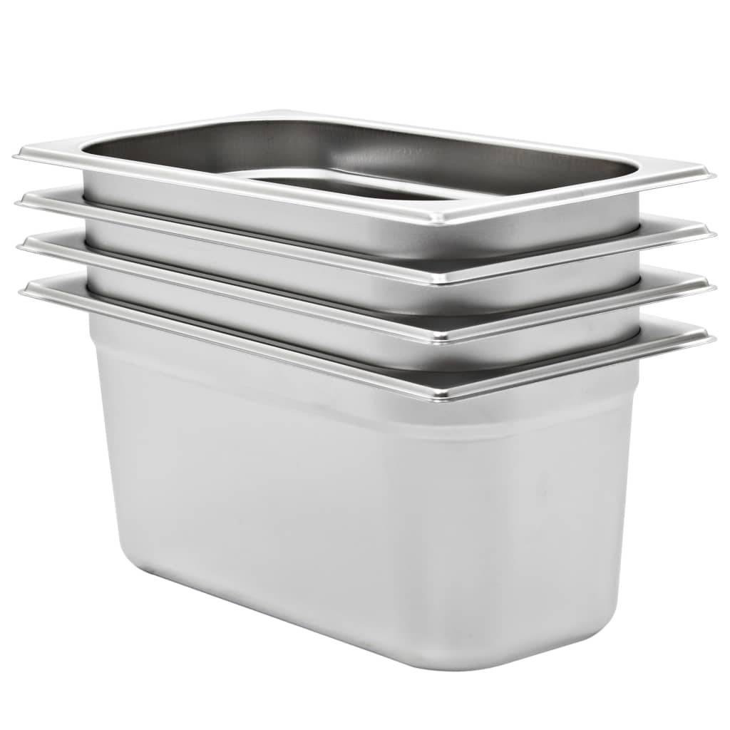 Bandejas Gastronorm 12 unidades GN 1/3 20 mm acero inoxidable