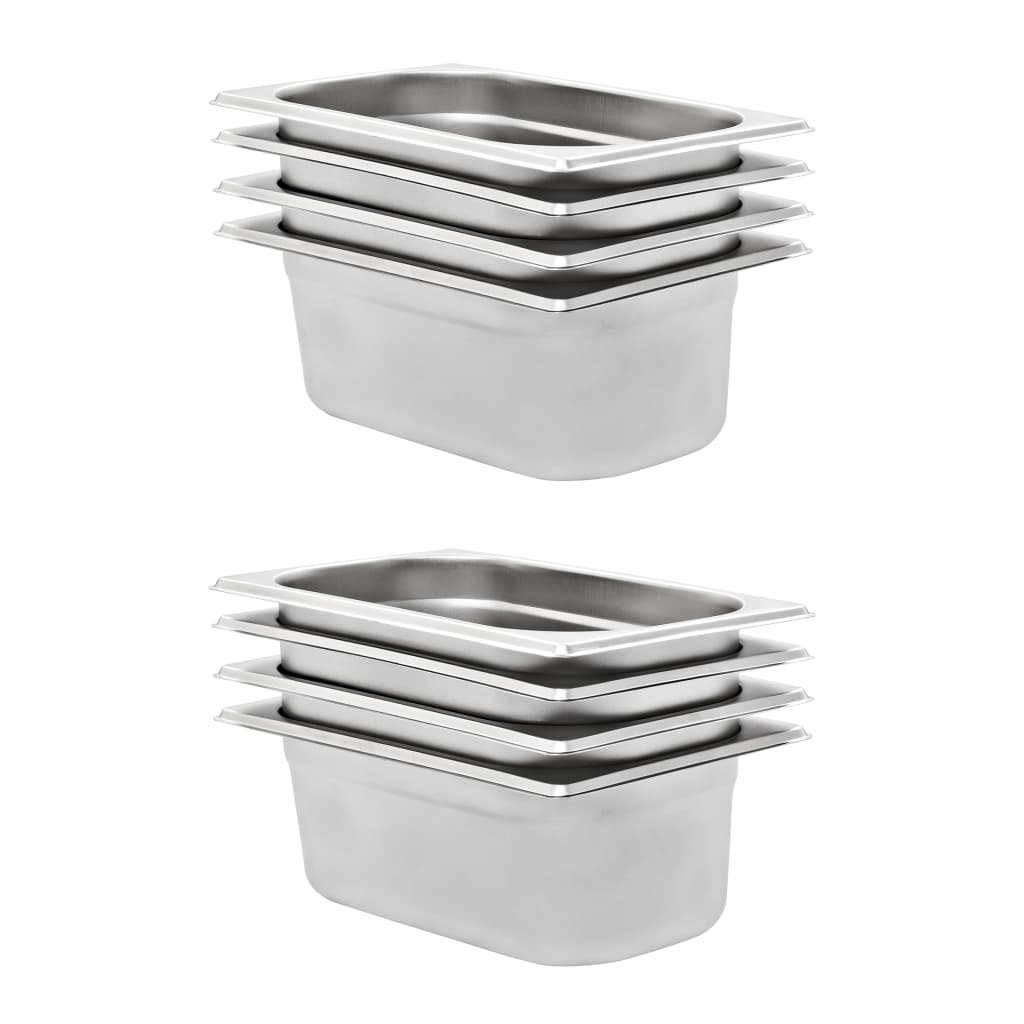 Bandejas Gastronorm 12 unidades GN 1/3 20 mm acero inoxidable