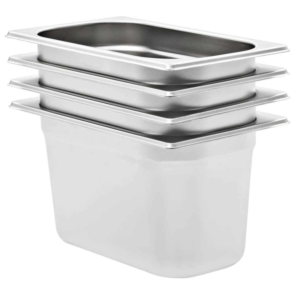 Bandejas Gastronorm 12 unidades GN 1/3 20 mm acero inoxidable