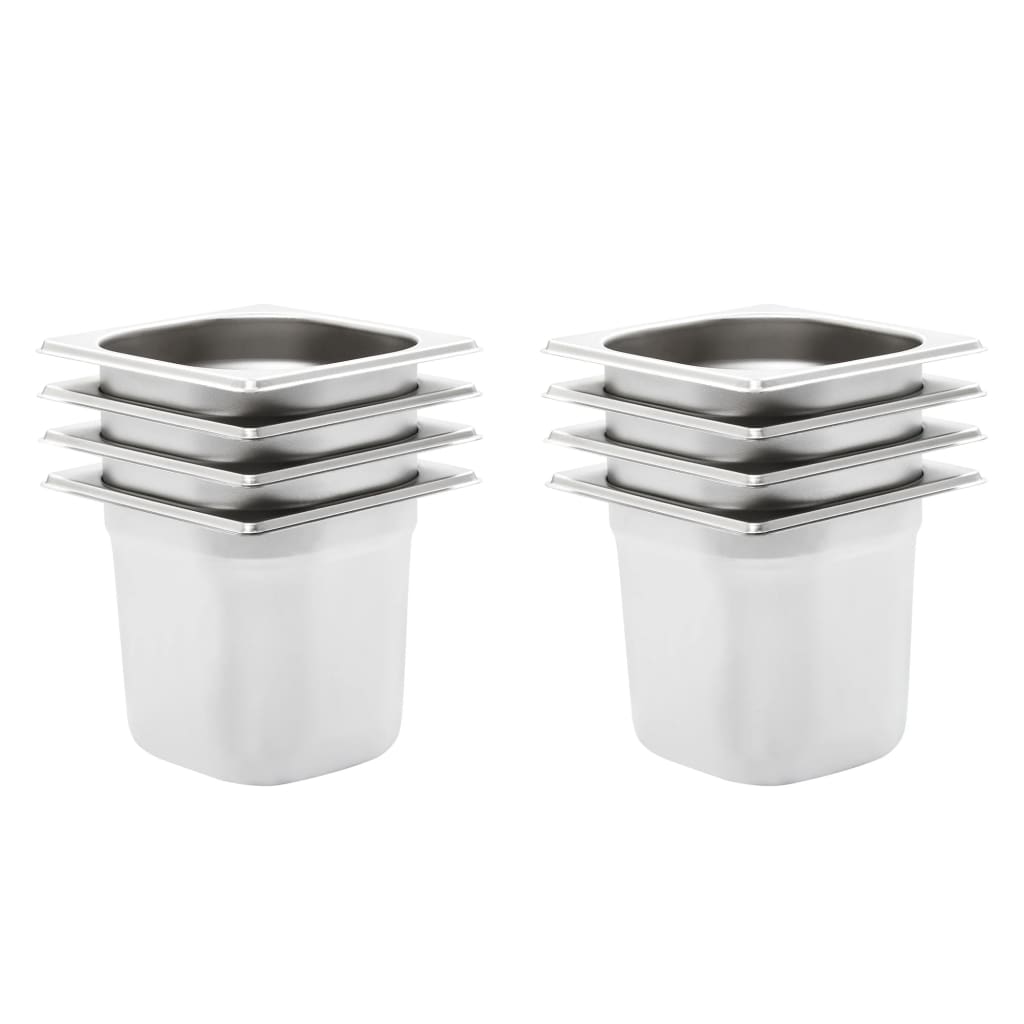 Bandejas Gastronorm 12 unidades GN 1/3 20 mm acero inoxidable