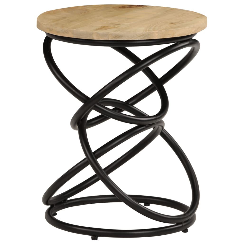 Mesa auxiliar de madera maciza de mango 40x50 cm