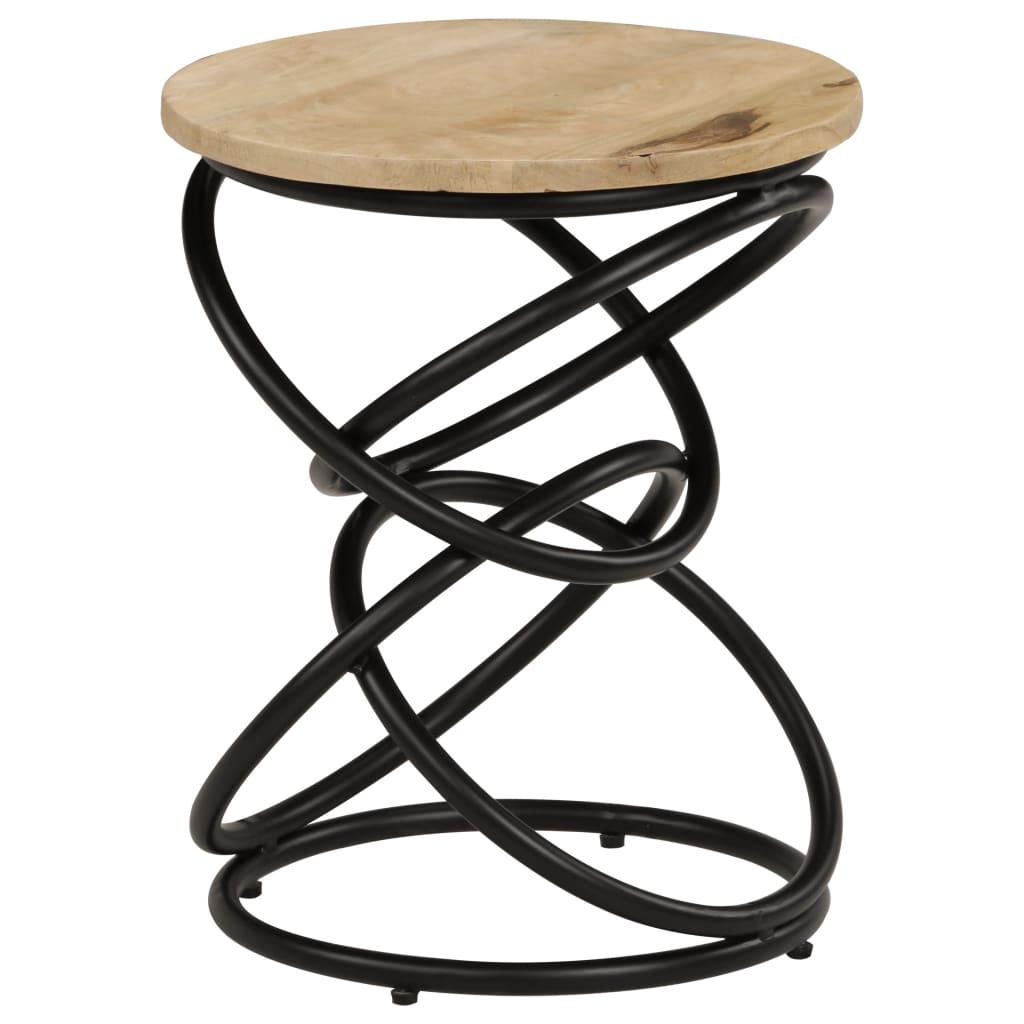 Mesa auxiliar de madera maciza de mango 40x50 cm