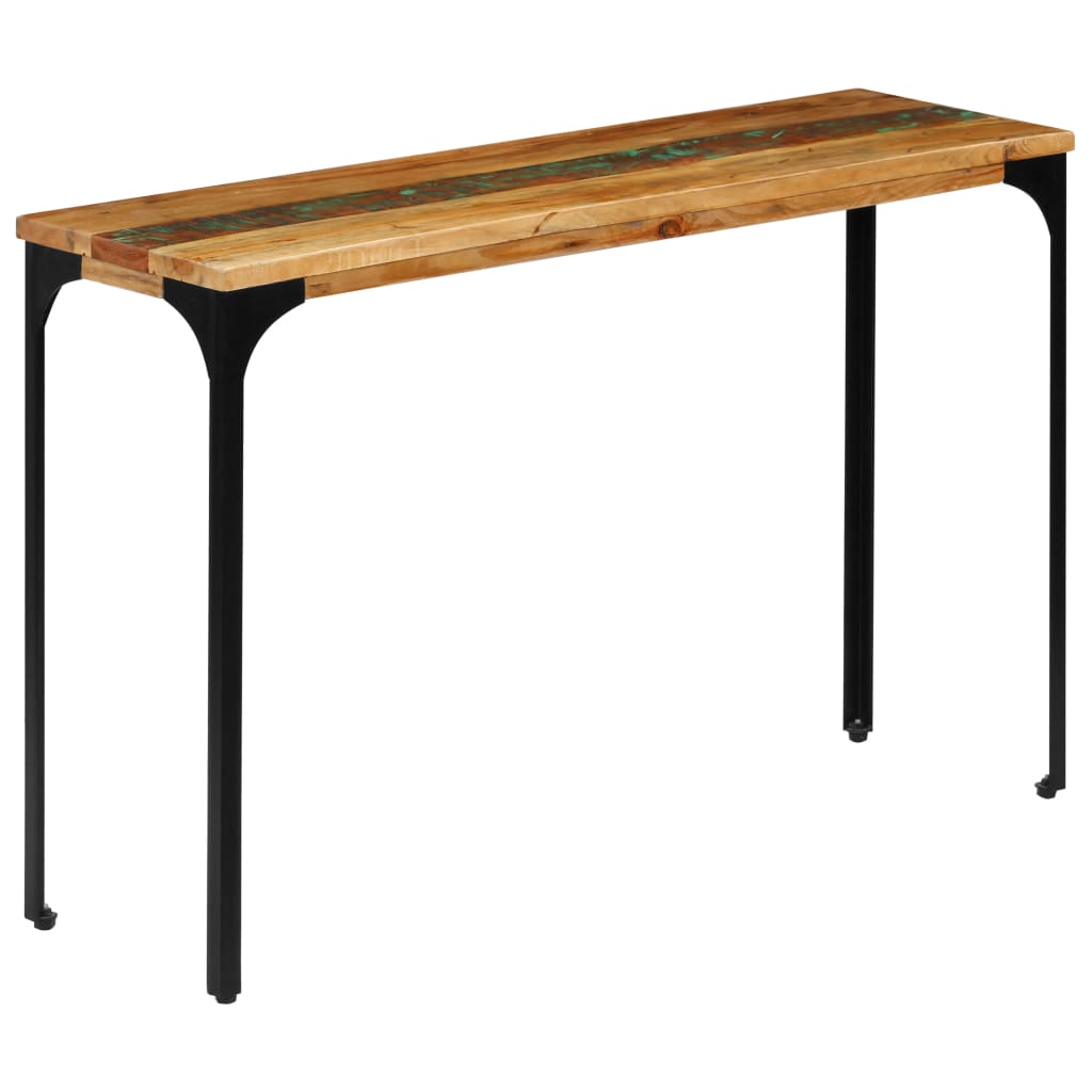 Mesa consola madera maciza reciclada 120x35x76 cm
