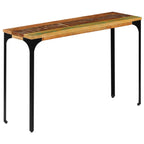 Mesa consola madera maciza reciclada 120x35x76 cm