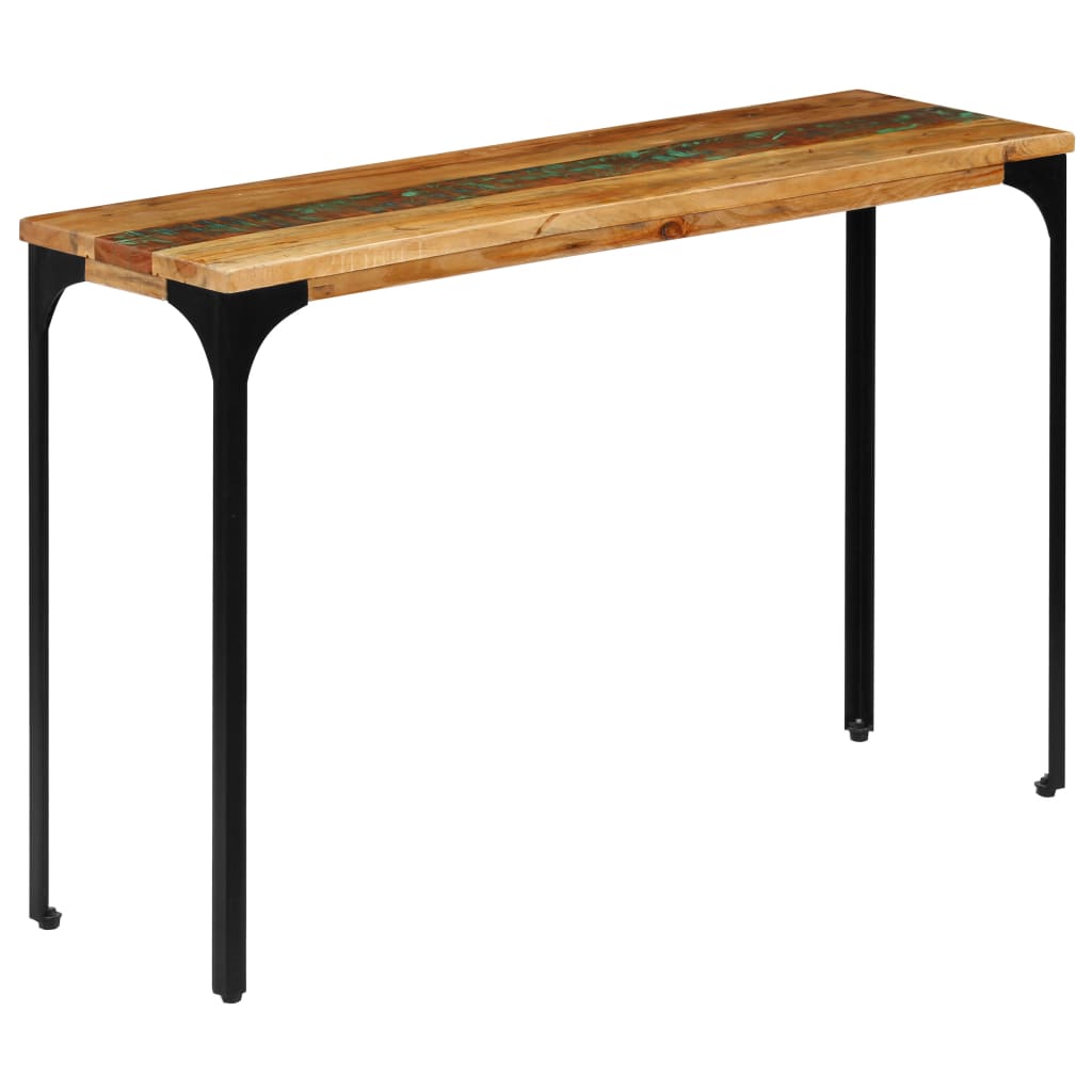 Mesa consola madera maciza reciclada 120x35x76 cm
