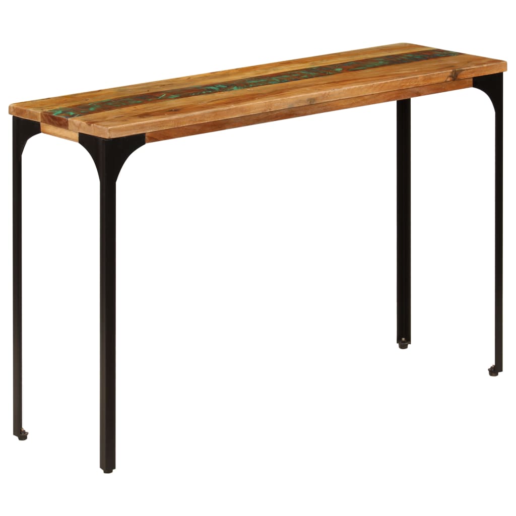 Mesa consola madera maciza reciclada 120x35x76 cm