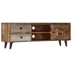 Mueble para TV de madera maciza de mango 118x30x40 cm