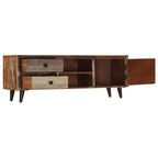 Mueble para TV de madera maciza de mango 118x30x40 cm