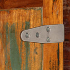 Mesita de noche madera reciclada maciza 50x30x50 cm