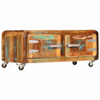 Mesa de centro madera maciza reciclada 85x55x40 cm