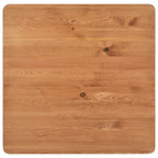 Mesa alta de bar negra madera maciza de pino acero 60x60x108 cm