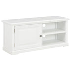 Mueble para TV de madera blanco 90x30x40 cm