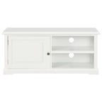 Mueble para TV de madera blanco 90x30x40 cm