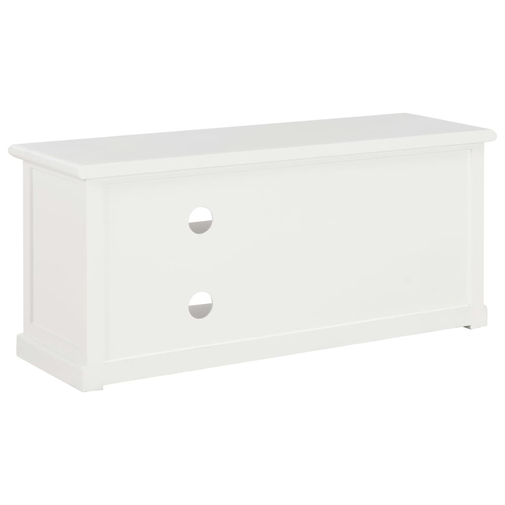 Mueble para TV de madera blanco 90x30x40 cm