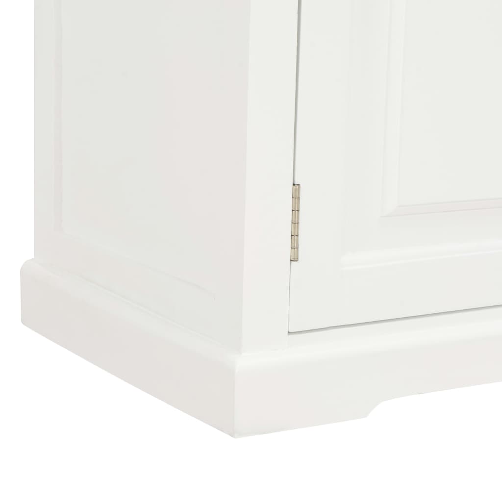 Mueble para TV de madera blanco 90x30x40 cm