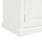 Mueble para TV de madera blanco 90x30x40 cm