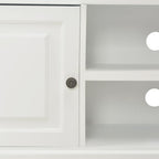 Mueble para TV de madera blanco 90x30x40 cm