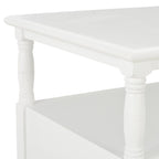 Mesa de centro de madera blanca 100x55x45 cm