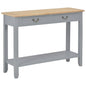 Mesa consola de madera 110x35x80 cm