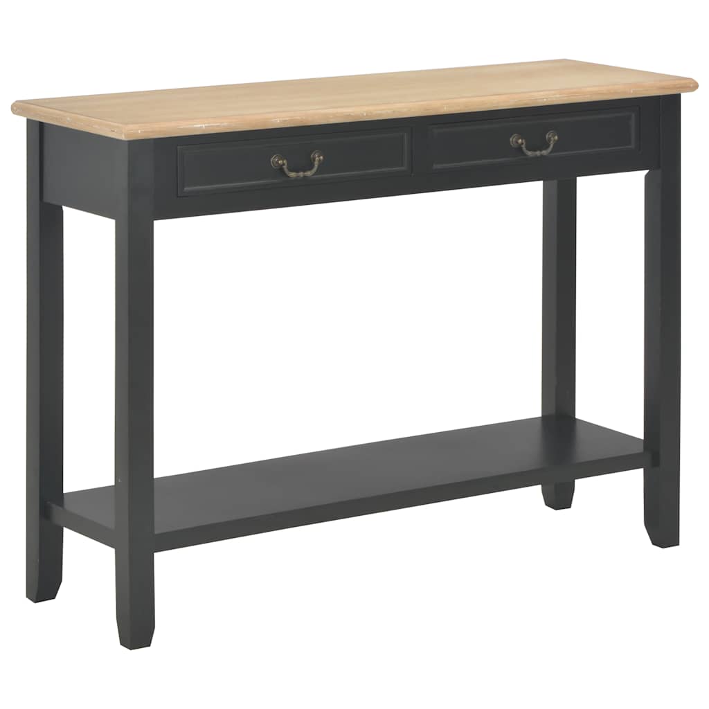 Mesa consola de madera 110x35x80 cm