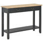 Mesa consola de madera 110x35x80 cm