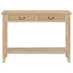 Mesa consola de madera 110x35x80 cm